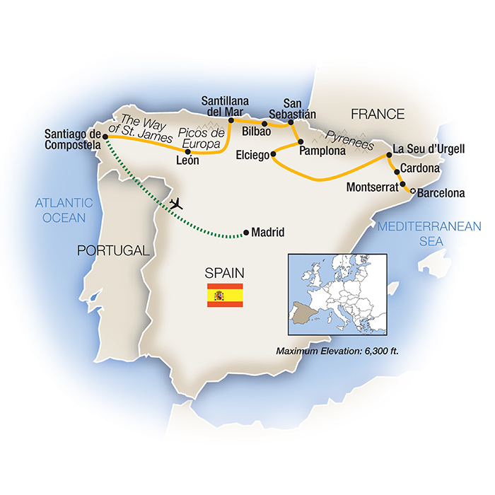 escorted tours to northern spain