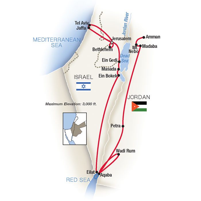 Jerusalem, The Red Sea & Petra