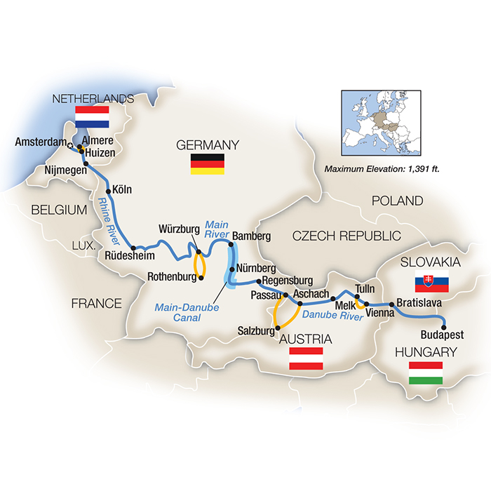 budapest to amsterdam river cruise 2022