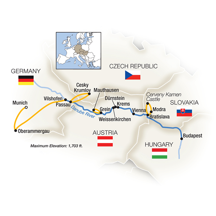 Heart of the Danube featuring Oberammergau Eastbound