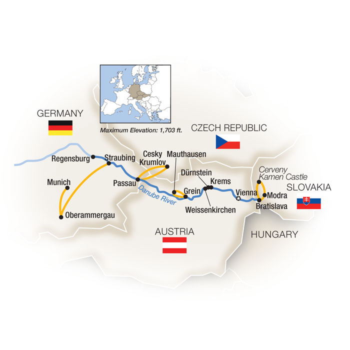 Danube Reflections featuring Oberammergau Westbound